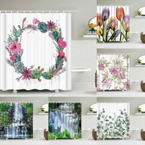 Landscape Series landscape Shower Curtain Waterproof Mildew Polyester fabric home Bathroom Supplies Shower Curtain
