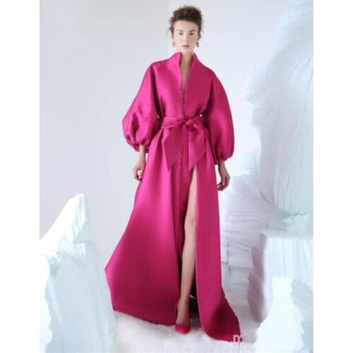 New Long Sleeves Mermaid Velvet Applique Split Sexy Evening Dresses pecial Occasion Dresses Elegant Prom Dresses