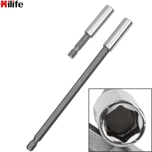 1/4" 60/150mm Sleeve Adapter Durable Extension Drill Driver Screwdriver Bars Hex Magnetic Bit Holder