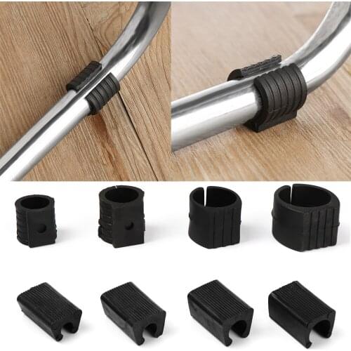 10Pcs Chair Foot Anti-front Tilt U Shaped Floor Glides Tubing Caps Bumper Damper Stool Chair Leg Pipe Clamp Floor Protector Tool