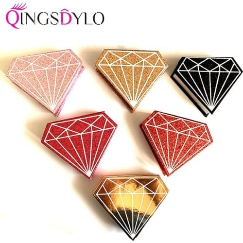 10/pack Wholesale False Eyelash Packaging Box Lash boxes Packaging 3D Mink Eyelashes Boxes Faux Cils Lash Strip Case Empty