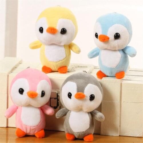 12CM Small Size , Multi Colors , Penguin Plush Stuffed Toy , Animal Doll