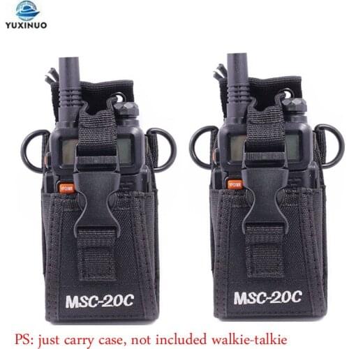 2pcs MSC-20C Nylon Multifunction Pouch Bag Holster Carry Case for Motorola Yaesu TYT Baofeng UV-5R UV-82 UV5R GT-3 Radio MSC20C