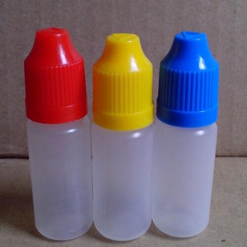 2000pcs 10ml Plastic Dropper Bottles Soft Needle Bottle with Childproof Cap E Liquid PE Empty Bottles Fast Shipping