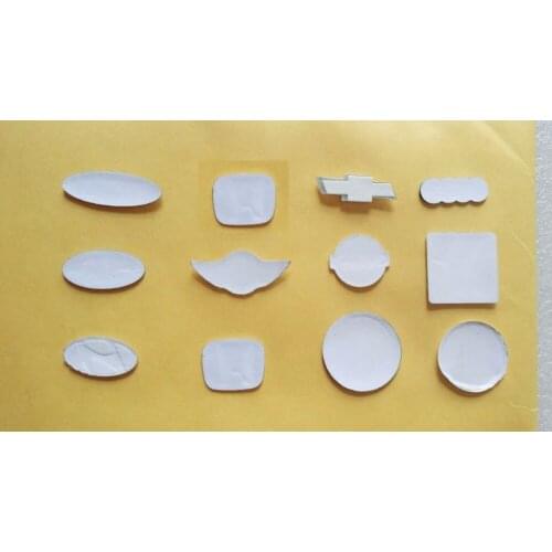 30pcs/lot 3D Car logo Key Emblem button Sticker for Ford/honda/Chevrolet/Audi/Mini/Buick/Citroen/Peugoet/Fiat Fold