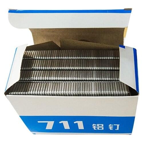 711 U-type Aluminum Nails for Supermarkets Bundle Mill Aluminum Nails Packing Material 80000pcs