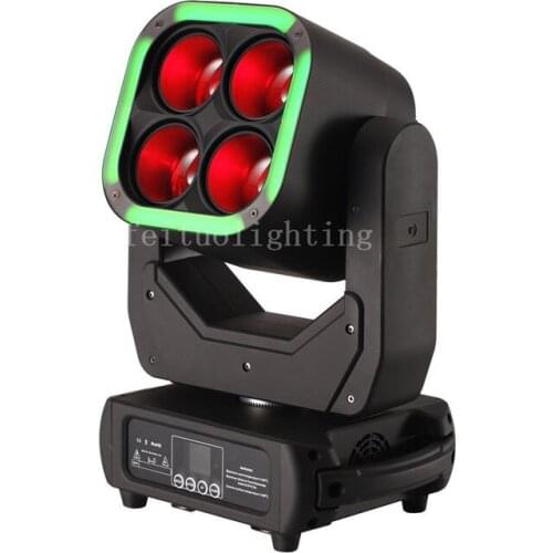 8pcs Zoom Function 4X60W LED Zoom Moving Head Stage Projector DMX 512 Wash Lights