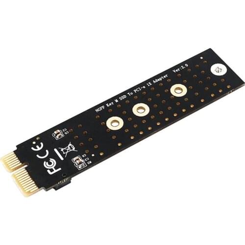 NGFF M.2 NVME SSD to PCI- E 1X Adapter M-Key Interface Full Speed Expansion Card PC1/x4/x8/x16 slots on desktop PCs