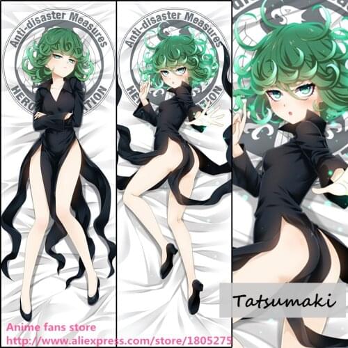Anime One Punch Man Tatsumaki Cool Japanese Pillowcase Pillow Case Cover decorative Hugging Body Bedding