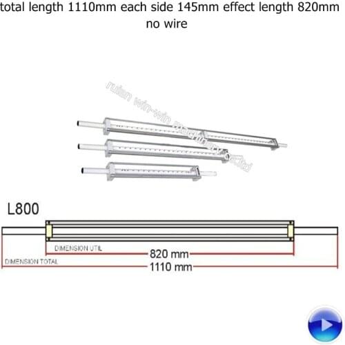 L800 static eliminator bar no wire for bag making machine total length 1110mm each side 145mm effect width 820mm
