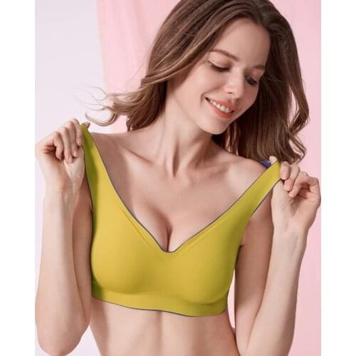 Women Bra Push Up Bras For Women Latex Gathers Shock-proof Pad Underwear Women Bra Female Intimate Comfortable Bralette