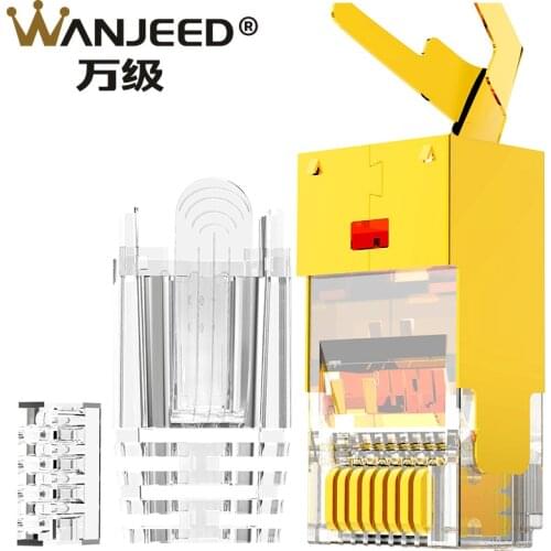 CAT8 RJ45 Connector 8P8C Modular Ethernet Cable Gold Plated FTP Plug for CAT8 Lan Cable