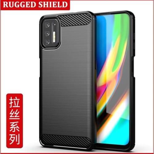 For Motorola Moto G9 Plus 6.81" G9Plus XT2087-1 Carbon Fiber Case Full Protection Phone Cover Shockproof Bumper Anti Drop Shell