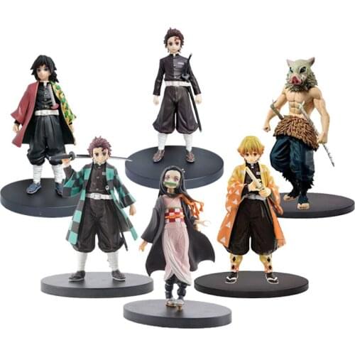 Demon Slayer Character Action Figure Kobe Tianjiro Nezuko Action Figure PVC Model Physical Figure Nonosuke Demon Slayer Figure