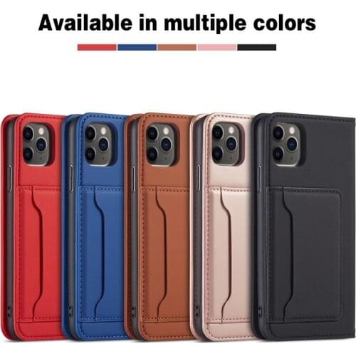 Magnetic Flip Leather Case For iphone 13 12 11 Pro Max XR XS 8 Plus Case Multifunction Card Slot Stand Wallet Shockproof Cover