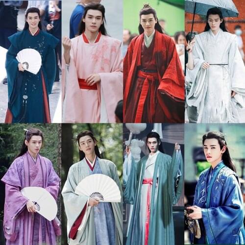 12 Designs Gay BL Drama Word of Honor Wen Kexing Wide Sleeve Male Scholars Swordmen Master Costume Stage Hanfu Shan He Ling