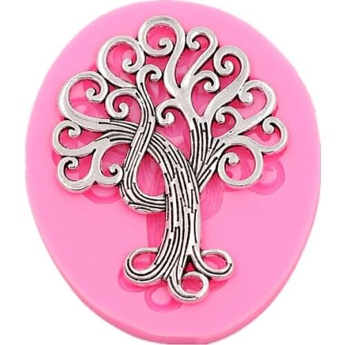 Plant trees turn sugar cake soft silicone mold cake dessert decoration mold chocolate baking process mold DIY baking small tools
