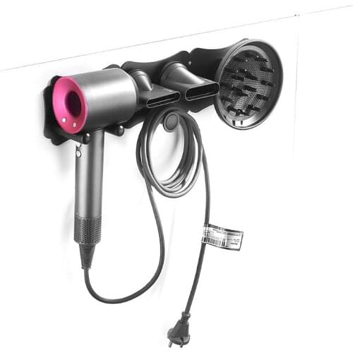 Hairdryer Holder Wall Mounted Storgae Rack Bathroom Shelf For Dyson Supersonic Hair Dryer