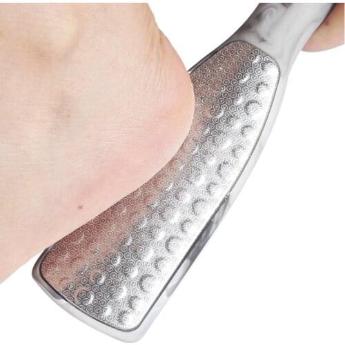 Double-sided Foot Rasp File Scrubber Grater and Dry Coarse Rough Cuticle Skin Callus Pedicure feet care Stainless Steel