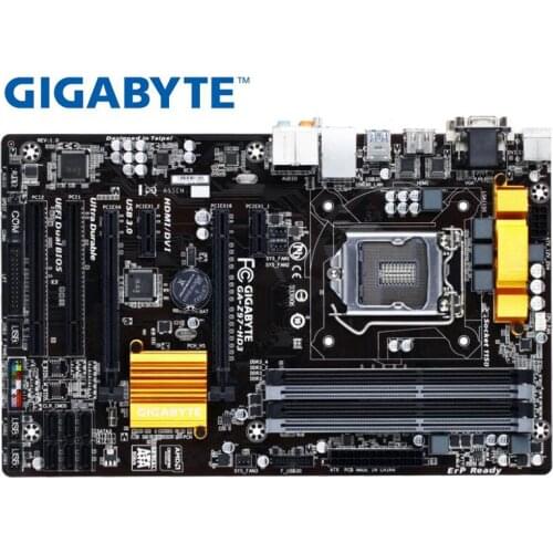 Gigabyt GA-Z97-HD3 original motherboard LGA 1150 DDR3 USB2.0 USB3.0 Z97-HD3 32GB Z97 used Desktop Motherboard