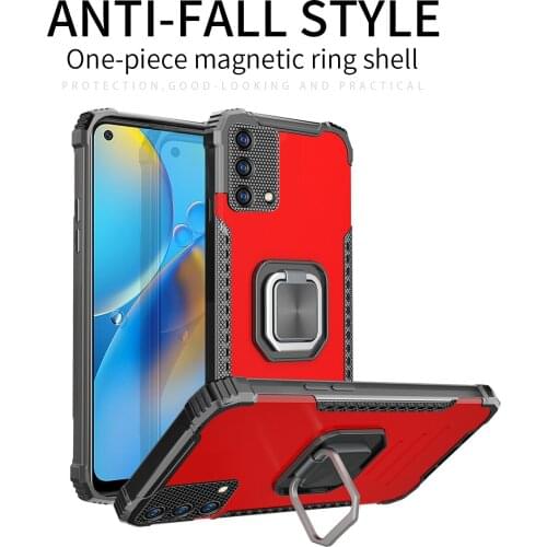 ShockProof Phone Case For OPPO A72 A92 A52 A93 A32 A15S A74 A9 A5 2020 Anti Shock Radiating Impact Bumper Ring Case Back Cover
