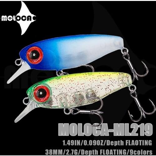 Fishing Tackle Lure Minnow Weights 2.7g 38mm Flaoting Suspend Water Samll Mino Bait Wobblers Trolling Lures Pesca Fish Ace Lokt