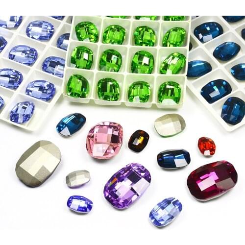 Crystal K9 Rhinestones Clothing DIY Decoration Accessories Oval Beads Glitter Strass Jewelry Stone Shines Clean And Bright Gift