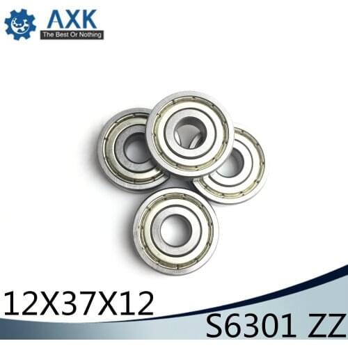 S6301ZZ Bearing 12*37*12 mm ( 10PCS ) ABEC-1 S6301 Z ZZ S 6301 440C Stainless Steel S6301Z Ball Bearings