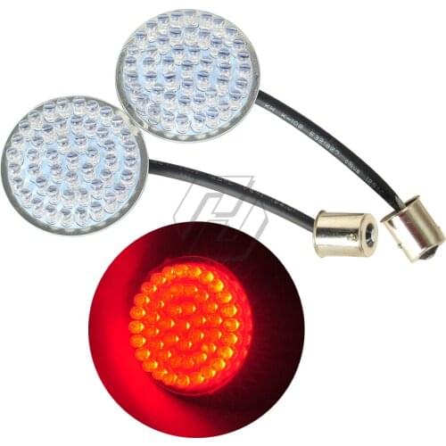LED Motorcycle Rear Turn Signal Indicator Light 1156 Case for Harley Sportster XL 883 1200 Iron Softail Dyna Touring CVO