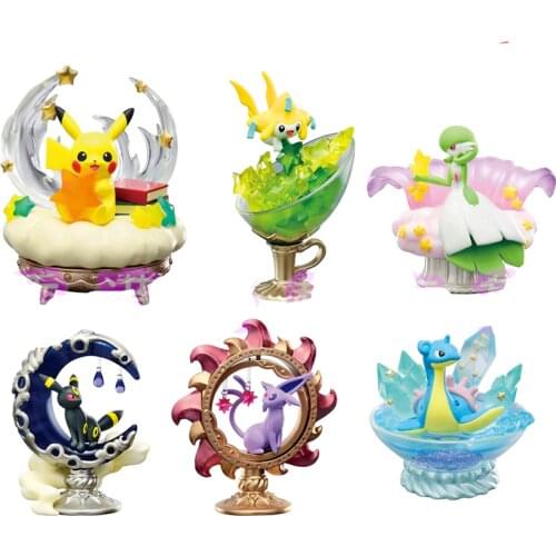 TAKARA TOMY Genuine Pokemon CANDY TOY Pikachu Jirachi Gardevoir Lapras Espeon Umbreon Action Figure Model Toys