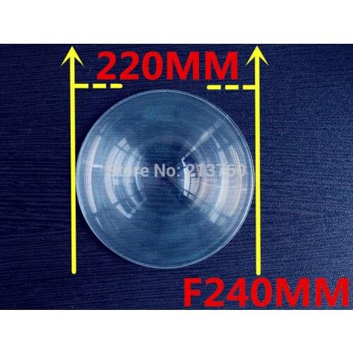 Fresnel Lens Diameter 220mm Focal length 240mm Facula Size 6MM Thicknes 2MM Print a magnifying glass,Solar energy condenser