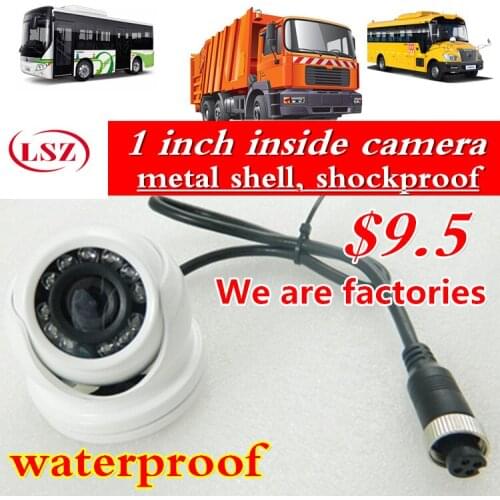 Factory Car Parking Camera rearview IR Nightvision Waterproof Rear View Camera With Video Cable Bus Truck white Camera