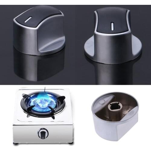 1PC Metal Silver Universal Gas Stove Knob Cooker Oven Hob Kitchen Switch Control Switch Accessories New