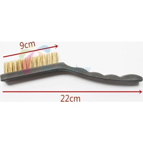 1/Pcs Dental Instrument Bur Cleaning Handle Brass Brush Polishing Grinding Cleaning Dentist Lab Tools High Quqlity