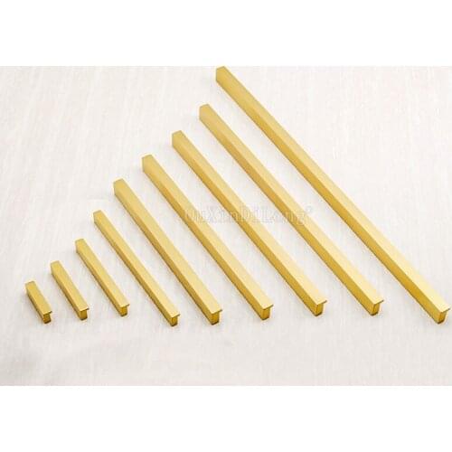 4PCS Chinese Style Lengthen Pure Brass Furniture Handles Cabinet Pulls Handles Wardrobe Drawer Cabinet Handles & Knobs GF131
