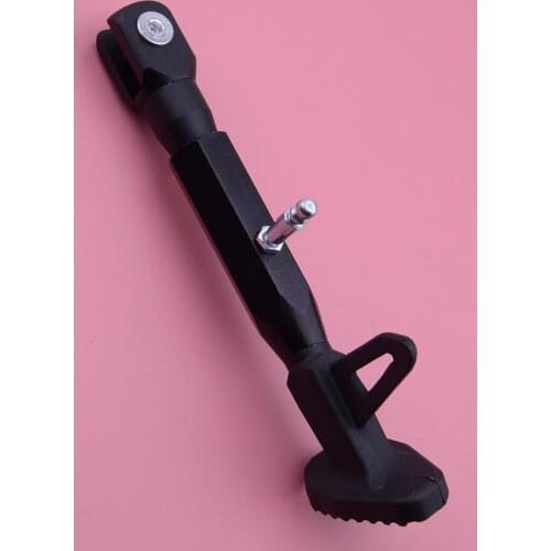 22.4cm Adjustable Motorcycle Single Side Stand Leg Kickstand Supporter Universal Foot Stand Metal
