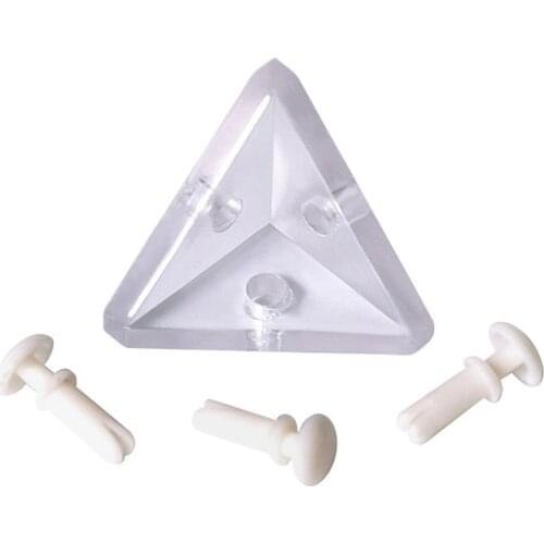 90 Degree Triangle Retainer Rivet Spliting L Type Buckle 15mm Acrylic Board Plastic Assembling Corner Code Bracket