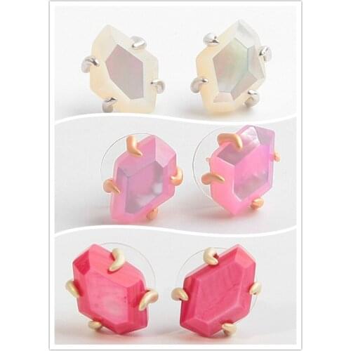 Free shipping fashion contracted natural shells earrings for woman