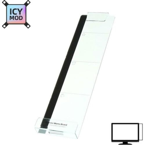 Creative Paste Type Computer Monitor Memo Pad Acrylic Memo Pad with Charging Hole Mobile Phone Holder