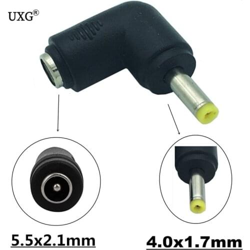 DC 4.0 x 1.7mm DC Male to 5.5 x2.1mm DC Female Power Plug Tip for HP PSP adapter 5PCS