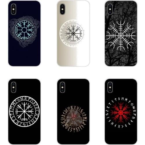 For Xiaomi Redmi Note 3 4 5 6 7 8 Pro Mi Max Mix 2 3 2S Pocophone F1 Viking Vegvisir Odin Nordic Accessories Phone Cases Covers
