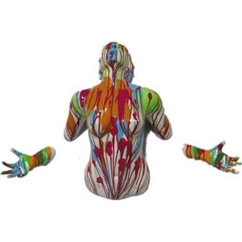 EUROPEAN ABSTRACTION SCULPTURE ARTWORK BEAUTIFUL FIGURE SCULPTURE WALL HANGING WALL DECORATION BAR KTV METOPE HOME DECOR A1470