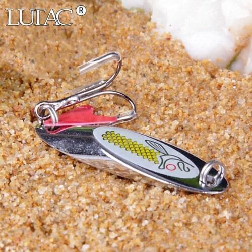 LUTAC 5 Mixed Bags/Set Metal Spinner Spoon Fishing Lure Hard Bait 7G 10G 14G 21G Artificial Jig Bait small hard spinner lure