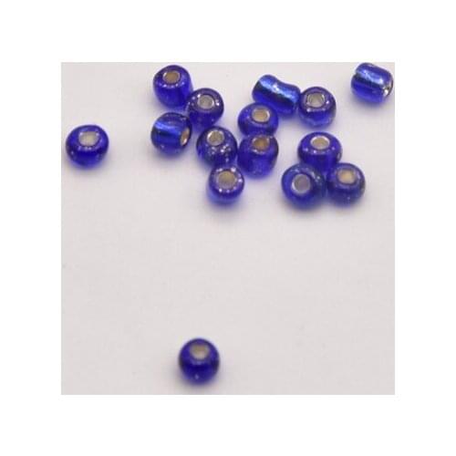 30000pcs 2mm Royal Blue Silver Filled Glass Rice Beads Bulk Items Wholesale Lots Jewelry Making Supplies Making Jewelry JA0063