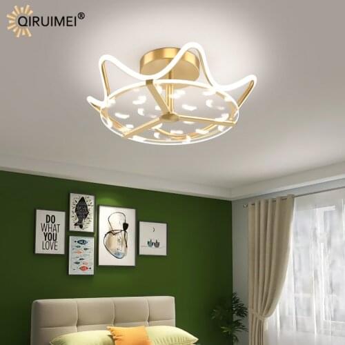 New Modern LED Chandeliers Lights Indoor Lighting For Bedroom Dining Living Room Villa Lamp Acrylic Iron Aluminum Remote Fixture