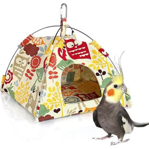 Hamster Bird Parrot Tent House Hammock Hanging Nest Bed Soft Pad Pet Supplies