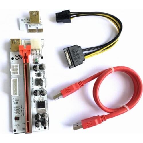 Riser VER010 USB 3.0 PCI-E Riser VER010-X Express Cable Riser For Video Card X16 Extender PCI-E Riser Card For Mining