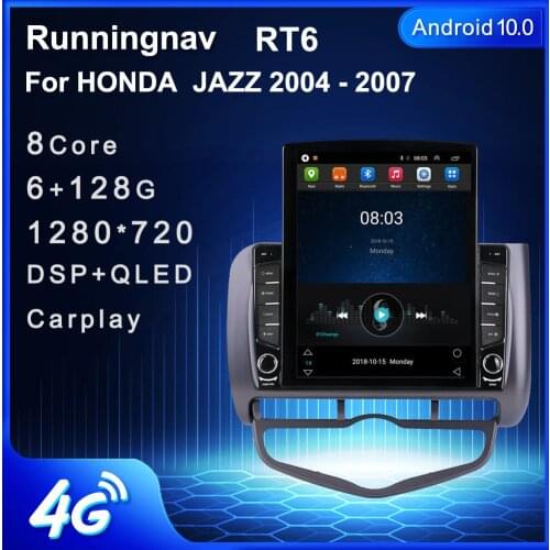 Runningnav For HONDA JAZZ 2004 2005 2006 2007 Tesla Type Android Car Radio Multimedia Video Player Navigation GPS