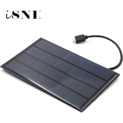 Solar Panel 2W 5V Micro USB Android Solar Cells Charger Pane Fast DIY Outdoor Battery Polysilicon Portable Travel Tablet