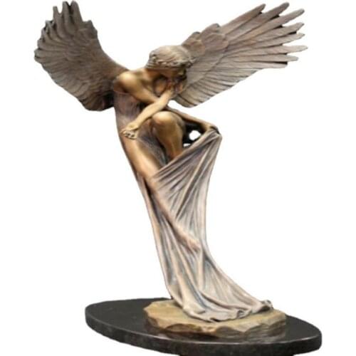 Angel Figures Statue Redemption Angel Sculpture Resin Ornaments For Home Office Church Decoration Home Decor Accessories Easter